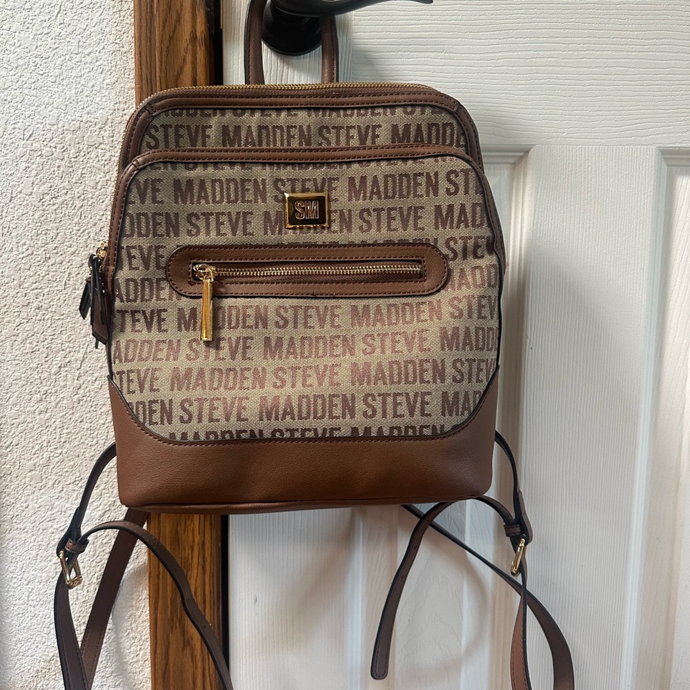 Steve Madden Brown Backpack